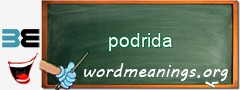 WordMeaning blackboard for podrida